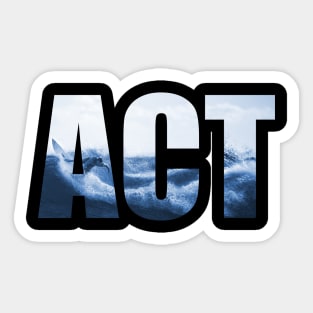 ACT Surfing Sticker